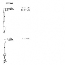 300/193 BREMI Комплект проводов зажигания