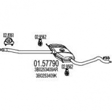 01.57790 MTS Средний глушитель выхлопных газов