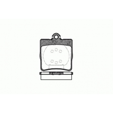 0678.00 REMSA Комплект тормозных колодок, дисковый тормоз