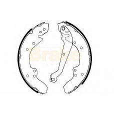 SH2167 BRAKE ENGINEERING Комплект тормозных колодок