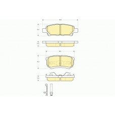 6133419 GIRLING Комплект тормозных колодок, дисковый тормоз