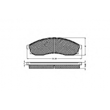 32057 SPIDAN Комплект тормозных колодок, дисковый тормоз