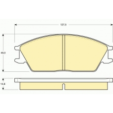 6103739 GIRLING Комплект тормозных колодок, дисковый тормоз