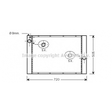 BWA2284 AVA Радиатор, охлаждение двигателя