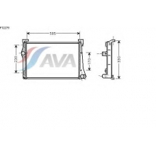 FT2279 AVA Радиатор, охлаждение двигателя