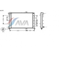 AL2075 AVA Радиатор, охлаждение двигателя