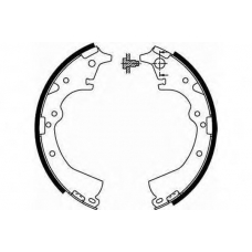 GS8184 TRW Комплект тормозных колодок
