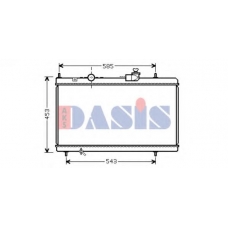 060058N AKS DASIS Радиатор, охлаждение двигателя