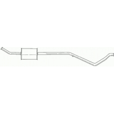 45462 SIGAM Средний глушитель выхлопных газов