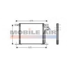 30005220 VAN WEZEL Конденсатор, кондиционер