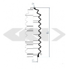 83620 SPIDAN Пыльник, рулевое управление