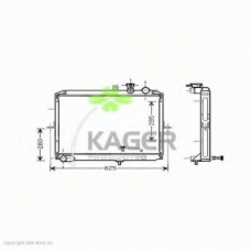 31-1828 KAGER Радиатор, охлаждение двигателя