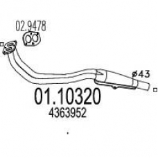 01.10320 MTS Труба выхлопного газа