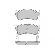 12-0721 E.T.F. Комплект тормозных колодок, дисковый тормоз
