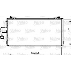 814260 VALEO Конденсатор, кондиционер