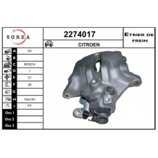 2274017 EAI Тормозной суппорт
