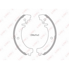 BS-4602 LYNX Барабанные тормозные колодки