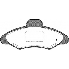 BPA0331.00 OPEN PARTS Комплект тормозных колодок, дисковый тормоз