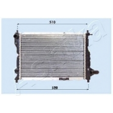 RDA313024 Ashika Радиатор, охлаждение двигателя