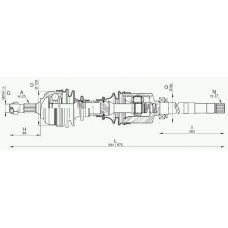 DRS6229.00 OPEN PARTS Приводной вал