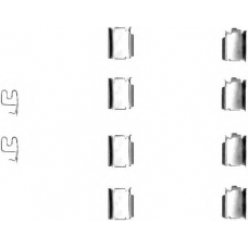 8DZ 355 202-791 HELLA PAGID Комплектующие, колодки дискового тормоза