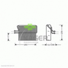 94-5747 KAGER Испаритель, кондиционер