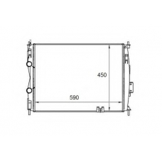 58461 NRF Радиатор, охлаждение двигателя