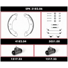 SPK 3182.06 ROADHOUSE Комплект тормозов, барабанный тормозной механизм