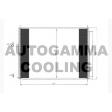 104767 AUTOGAMMA Конденсатор, кондиционер