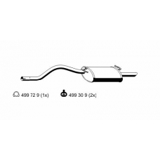 313056 ERNST Глушитель выхлопных газов конечный