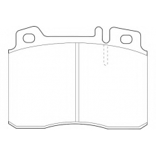 WBP21153A WAGNER LOCKHEED Комплект тормозных колодок, дисковый тормоз