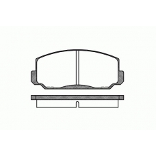 0098.00 REMSA Комплект тормозных колодок, дисковый тормоз