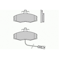 12-0209 E.T.F. Комплект тормозных колодок, дисковый тормоз