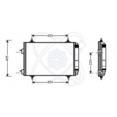 30C0006 ELECTRO AUTO Конденсатор, кондиционер