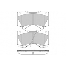 12-1381 E.T.F. Комплект тормозных колодок, дисковый тормоз