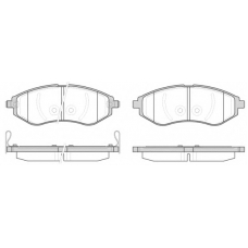 0986.02 REMSA Комплект тормозных колодок, дисковый тормоз