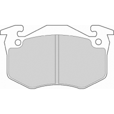 FD6442A NECTO Комплект тормозных колодок, дисковый тормоз
