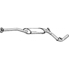 282-755 BOSAL Средний глушитель выхлопных газов