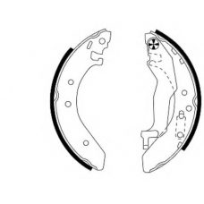 8DB 355 001-321 HELLA Комплект тормозных колодок