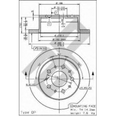 14807 AP Тормозной диск
