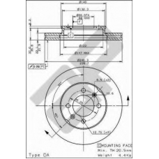 24189 AP Тормозной диск