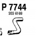 P7744 FENNO Труба выхлопного газа