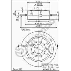 08.9441.10 BREMBO Тормозной диск
