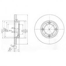 BG2797 DELPHI Тормозной диск