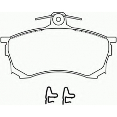 2308001 TEXTAR Комплект тормозных колодок, дисковый тормоз