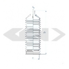 84197 SPIDAN Пыльник, рулевое управление