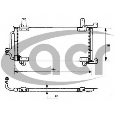 300453 ACR Конденсатор, кондиционер