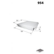 ELR7195 MECAFILTER Фильтр, воздух во внутренном пространстве