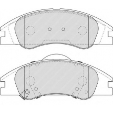 FDB4014 FERODO Комплект тормозных колодок, дисковый тормоз