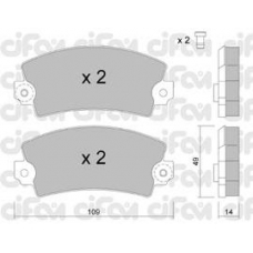 822-005-5 CIFAM Комплект тормозных колодок, дисковый тормоз